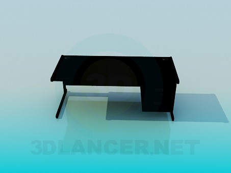modèle 3D Bureau - preview
