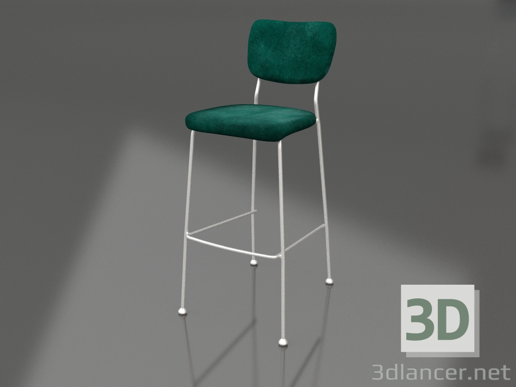 Modelo 3d Banqueta alta Benson 75,5 cm (Verde) - preview