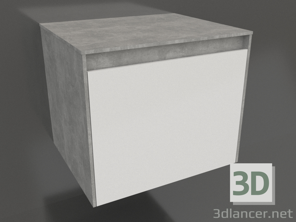 modèle 3D Armoire suspendue 60 cm (MOB0106BS+MOB0706W) - preview