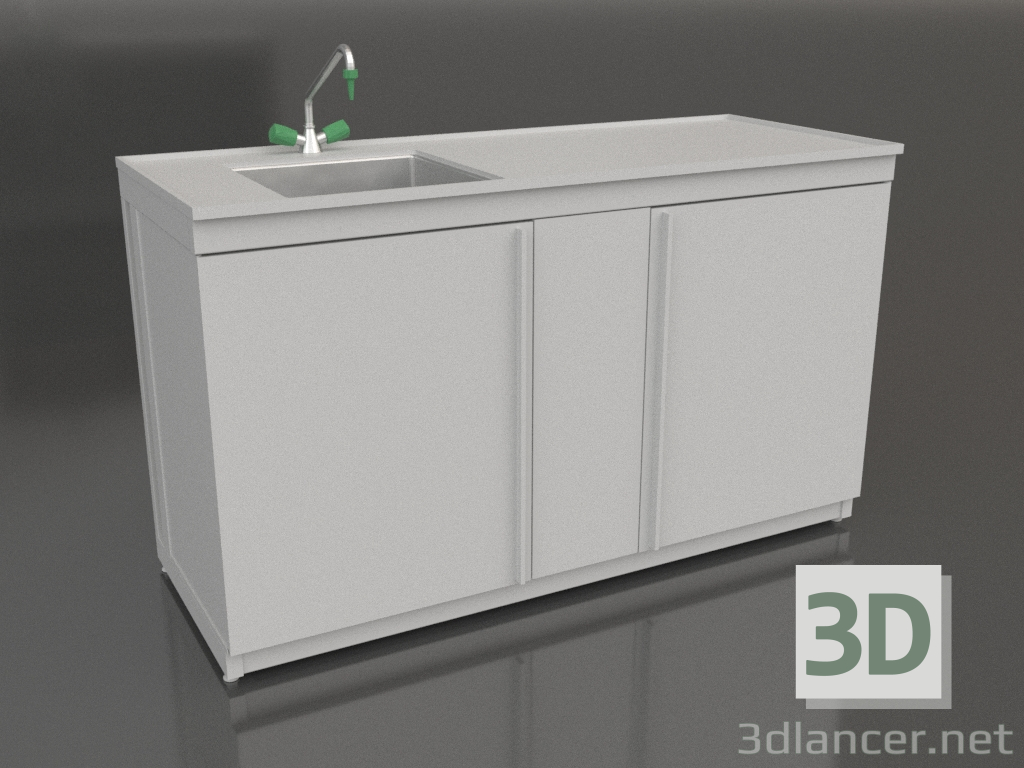 3D Modell Spültisch 1500 SMS-D pp - Vorschau 3D Modell Spültisch 1500 SMS-D pp - Vorschau