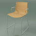 3d model Chair 0387 (on rails with armrests, without upholstery, natural oak) - preview