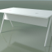 modèle 3D Table de bureau rectangulaire 5460 (H 74 - 89 x 159 cm, stratifié Fenix F01, V12) - preview
