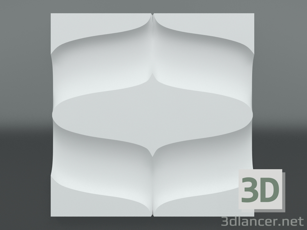 3D modeli Alçı 3d paneli S-213 - önizleme