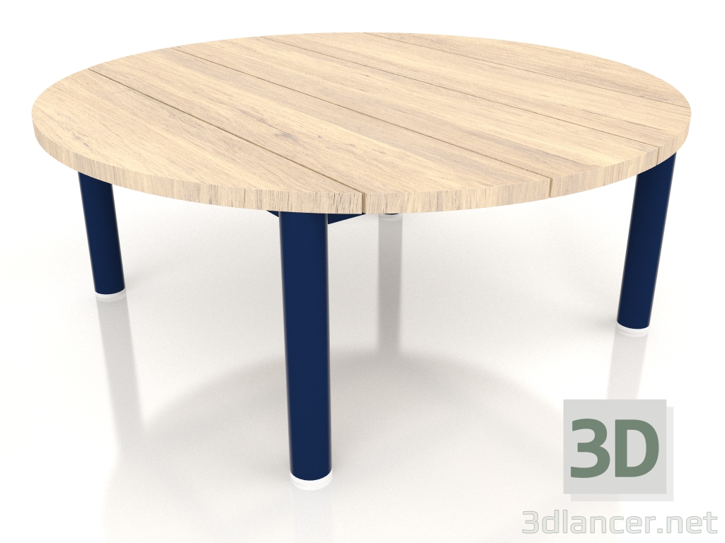 3d модель Стол журнальный D 90 (Night blue, Iroko wood) – превью