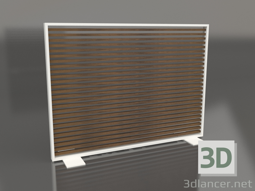 3d model Partition made of artificial wood and aluminum 150x110 (Teak, Agate gray) - preview