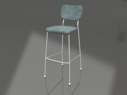 Bar stool Benson 75.5 cm (Grey-Blue)