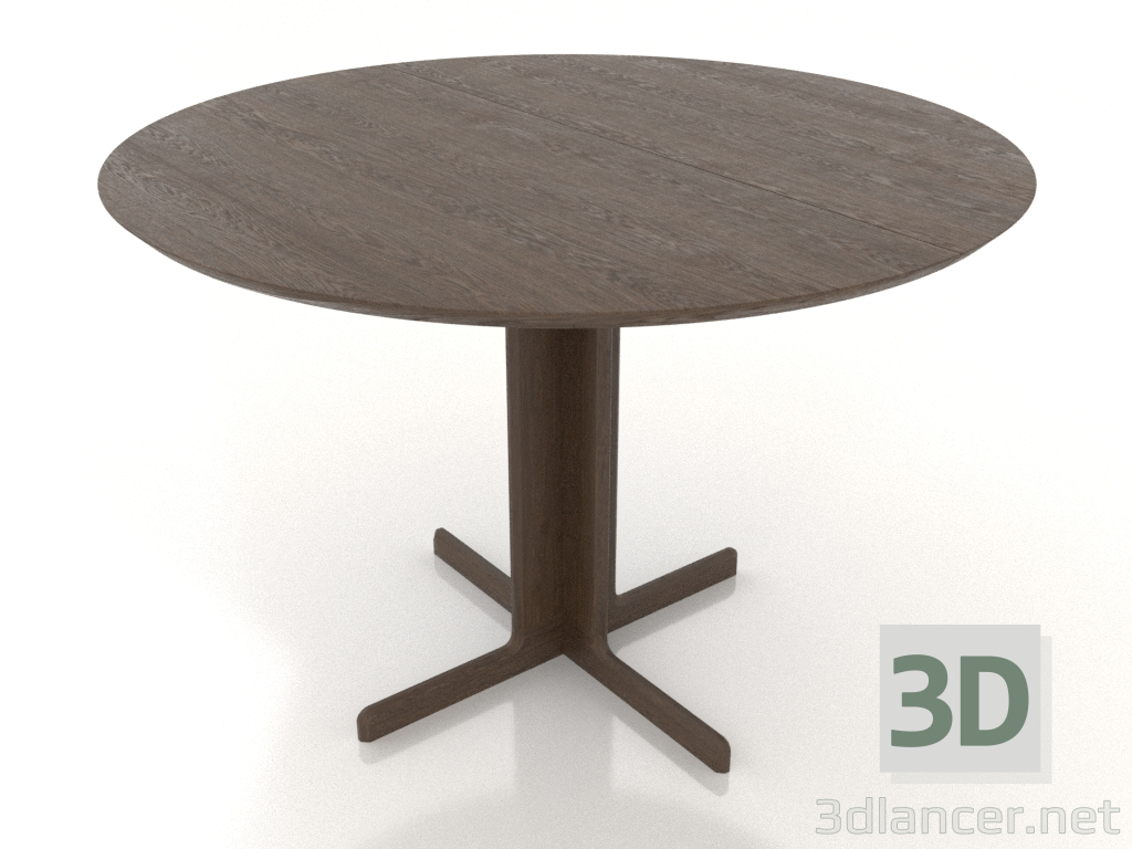 modèle 3D Table à manger 1100 mm (extensible, option 1, Noyer foncé) - preview modèle 3D Table à manger 1100 mm (extensible, option 1, Noyer foncé) - preview