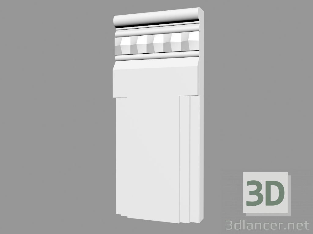 modèle 3D Pilastre (base) PL552 - preview
