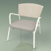 3d model Armchair with soft seat 027 (Metal Milk, Batyline Sand) - preview