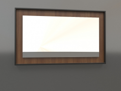 Specchio ZL 18 (750x450, legno marrone chiaro, nero)