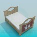 3d модель Кровать для ребенка – превью