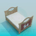 3d модель Ліжко для дитини – превью