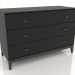 modèle 3D Commode 1200x500 mm (noir RAL 9005) - preview