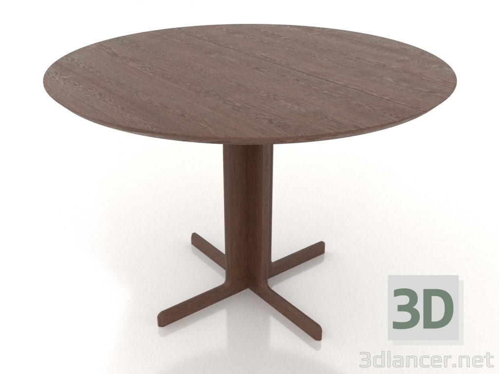modèle 3D Table à manger 1100 mm (extensible, option 1, Noyer clair) - preview modèle 3D Table à manger 1100 mm (extensible, option 1, Noyer clair) - preview