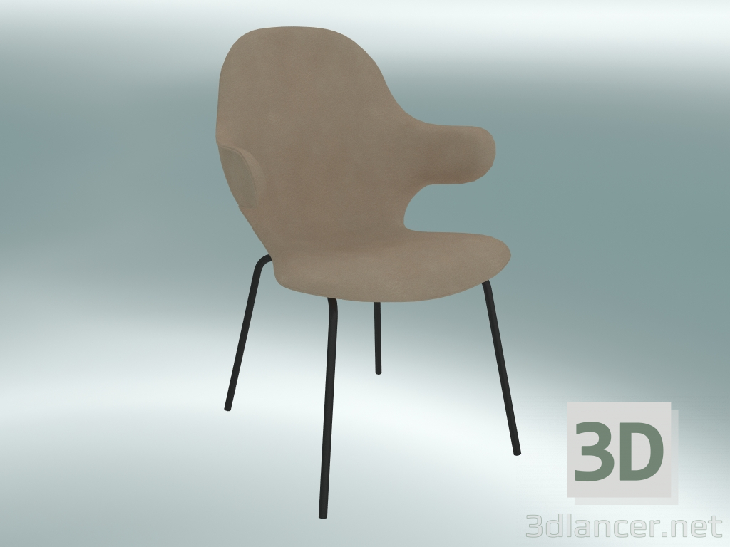 Modelo 3d Prendedor da cadeira (JH15, 58x58 H 90cm, couro - anilina de seda) - preview