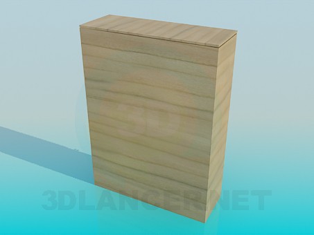 3d model Three-door wardrobe - preview 3d model Three-door wardrobe - preview
