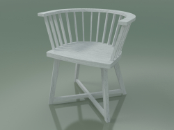 Yarım daire şeklinde sandalye (24, Beyaz)