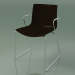 3d model Chair 0387 (on rails with armrests, without upholstery, wenge) - preview