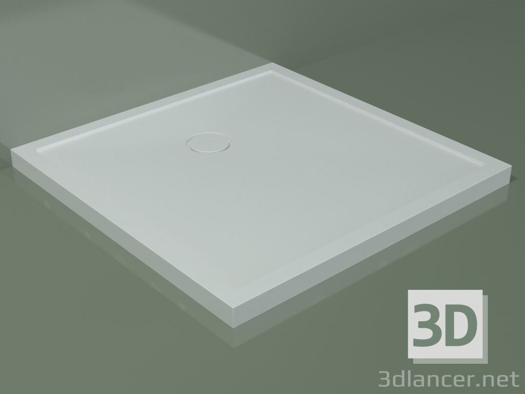 3D modeli Duş teknesi Medio (30UM0148, Glacier White C01, 100x100 cm) - önizleme
