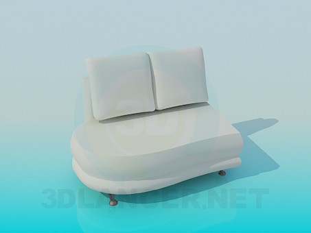 3d модель Частина дивана – превью