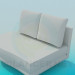 modello 3D Parte del divano - anteprima