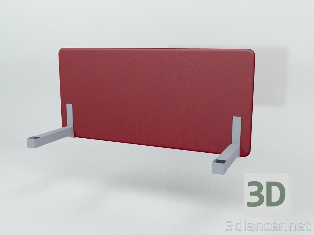 modello 3D Schermo acustico Scrivania Single Ogi Drive 700 Sonic ZPS614 (1390x650) - anteprima