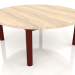 3d model Coffee table D 90 (Wine red, Iroko wood) - preview