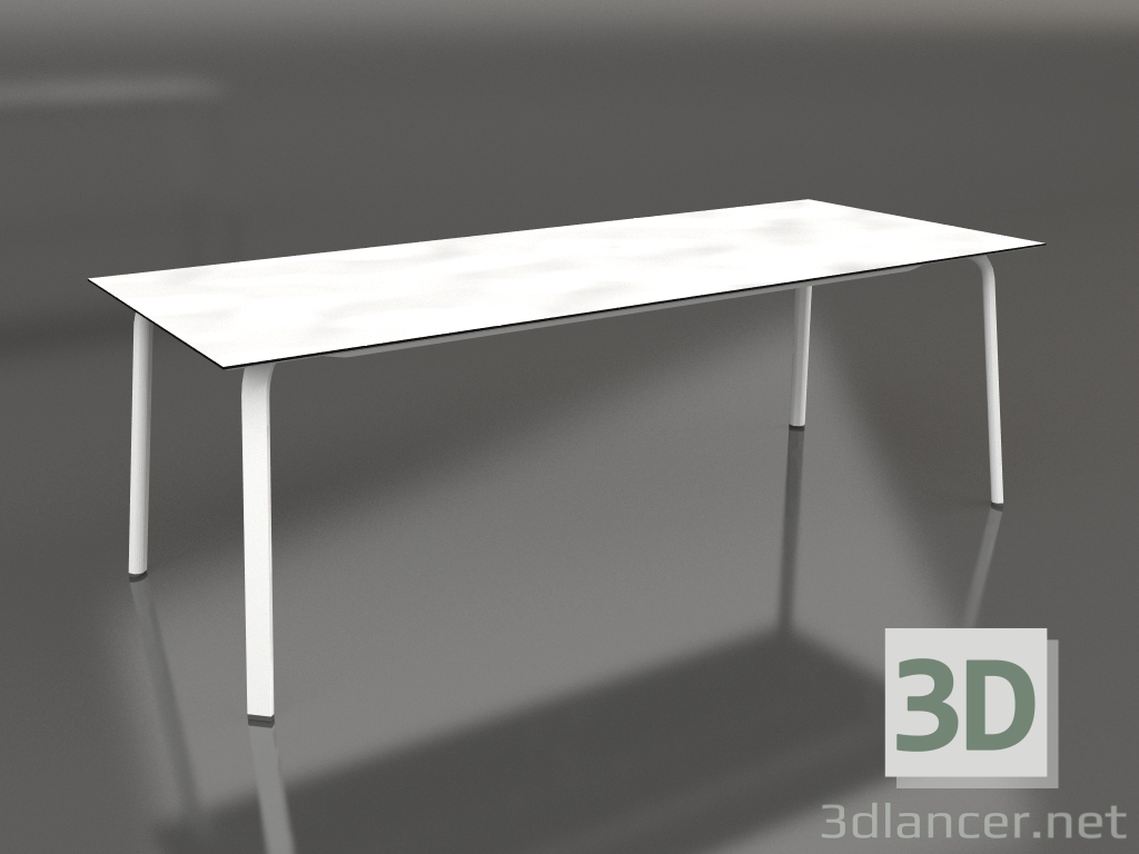 3D Modell Esstisch 220 (Weiß) - Vorschau