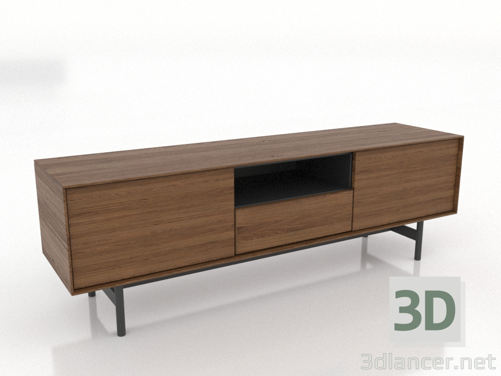 modello 3D Mobile TV 1450 mm (noce chiaro) - anteprima modello 3D Mobile TV 1450 mm (noce chiaro) - anteprima
