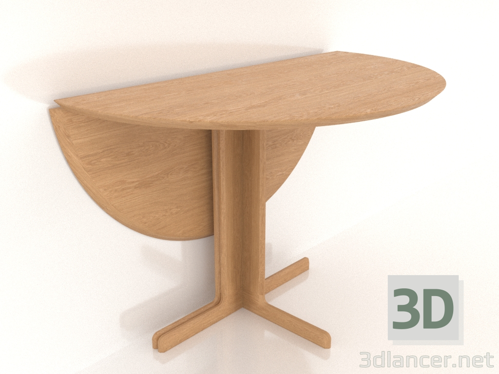 modèle 3D Table à manger 1100 mm (extensible, option 2, chêne naturel) - preview modèle 3D Table à manger 1100 mm (extensible, option 2, chêne naturel) - preview