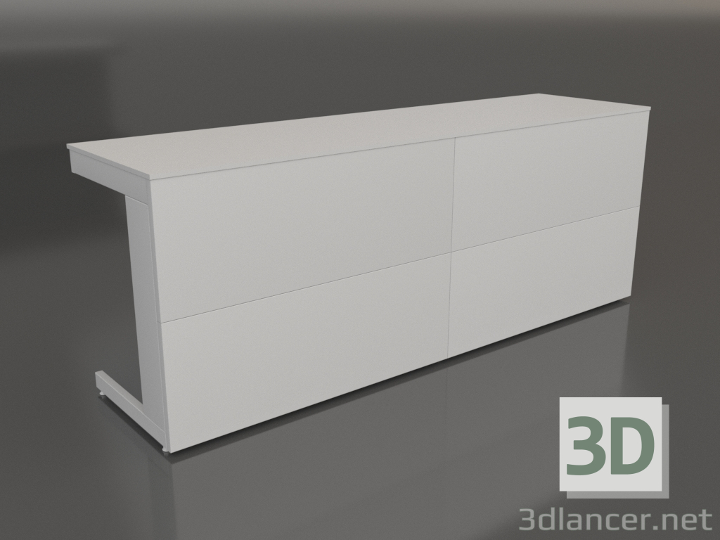 3D modeli Laboratuvar gösteri masası LK-2400 SL-D - önizleme 3D modeli Laboratuvar gösteri masası LK-2400 SL-D - önizleme