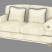 3D Modell Klassisches Doppel-Sofa (T483) - Vorschau