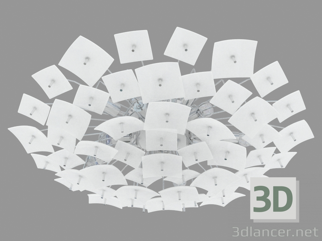 modello 3D Lampadario (C110234 11white) - anteprima