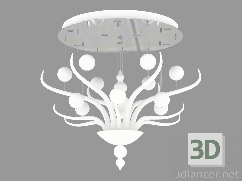 modello 3D F10 soffitto A03 01 - anteprima