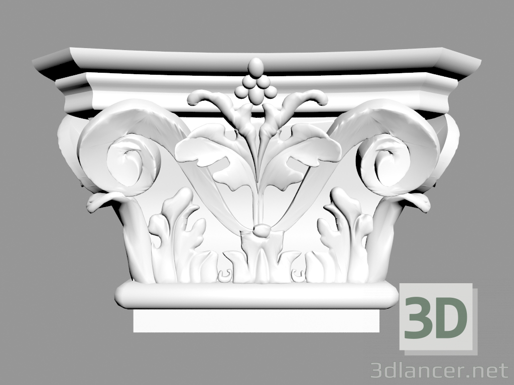 modèle 3D Pilastre (capital) PL554 - preview
