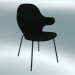 modello 3D Cattura sedia (JH15, 58x58 H 90cm, Pelle - Seta nera) - anteprima