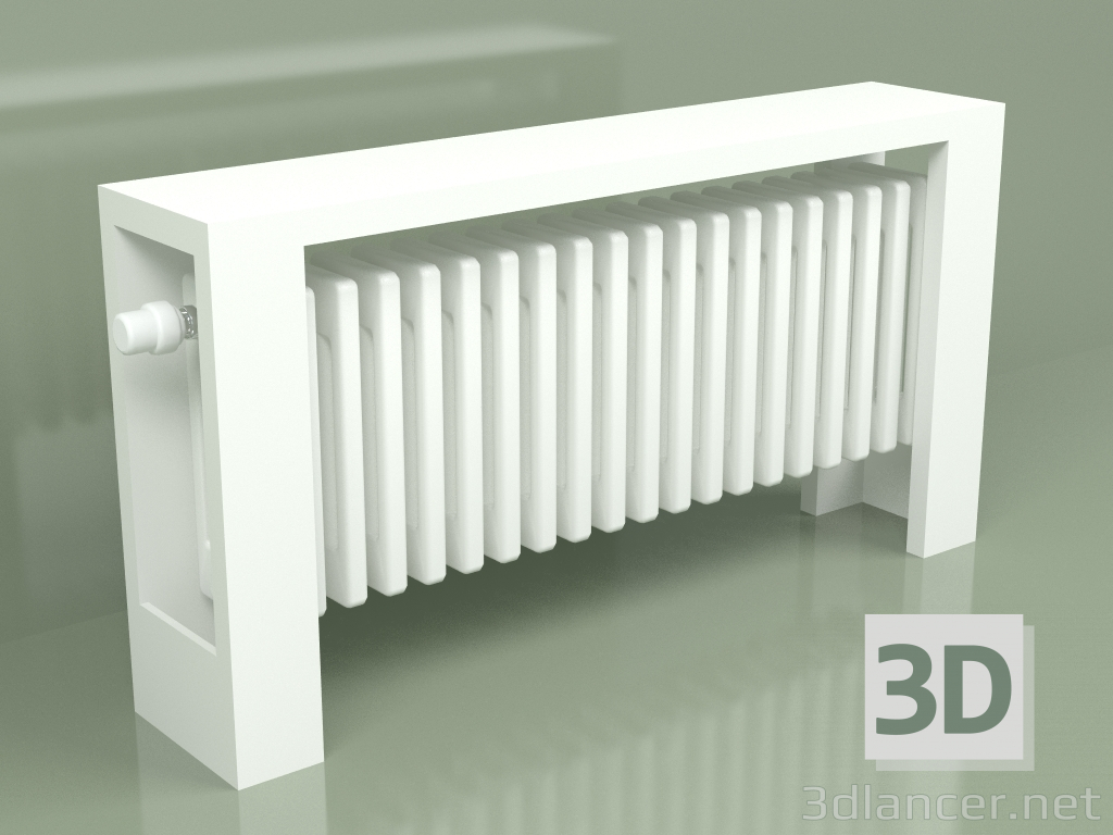 3D Modell Kühler Delta Column Bench V (H350 L1000 B139, RAL - 9016) - Vorschau