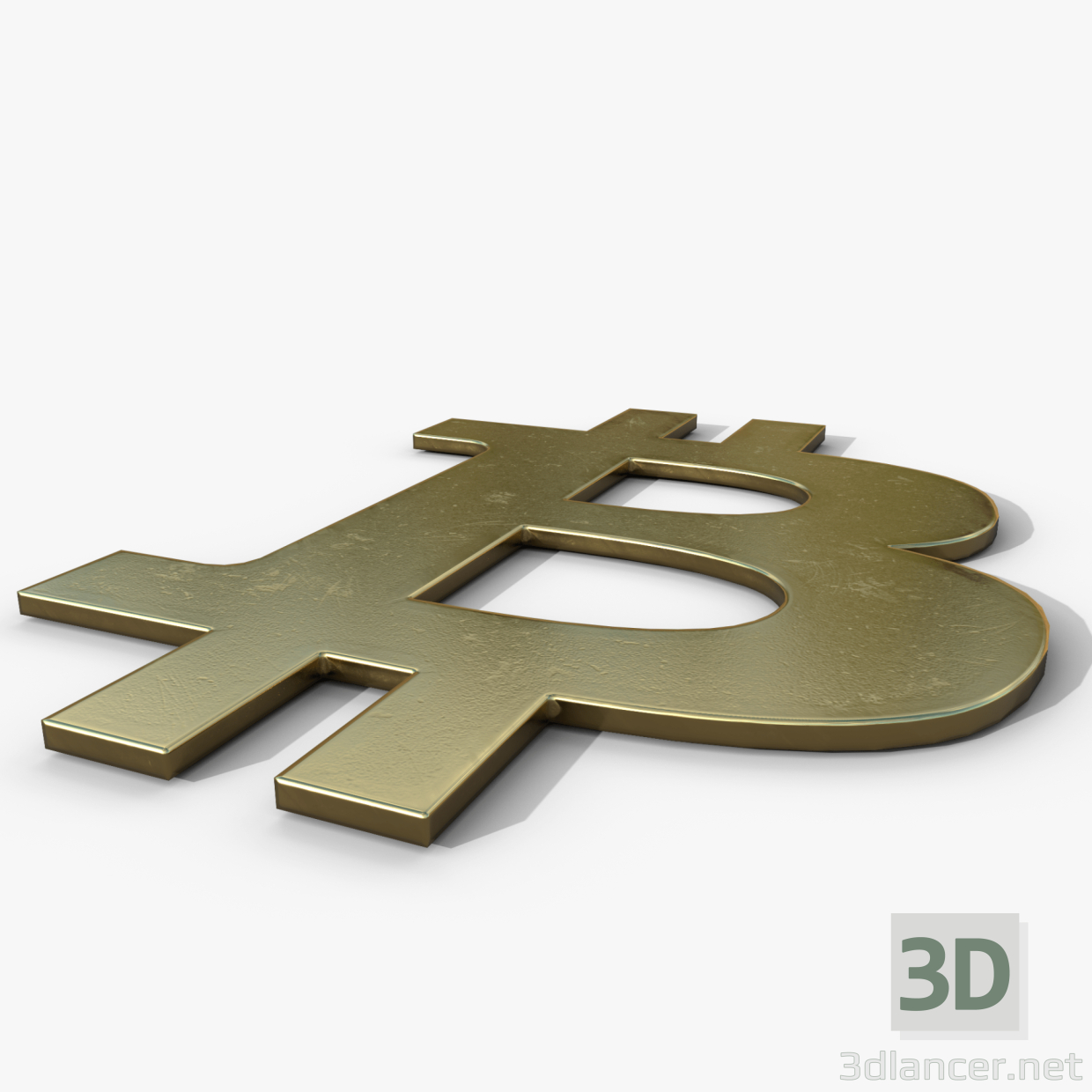 3 Boyutlu Model Bitcoin Altın Logosu | 86525 | 3dlancer.net