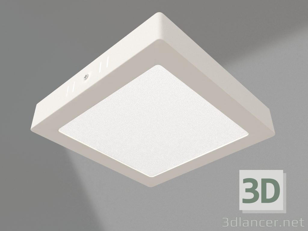 modello 3D Lampada SP-S225x225-18W Bianco Caldo - anteprima