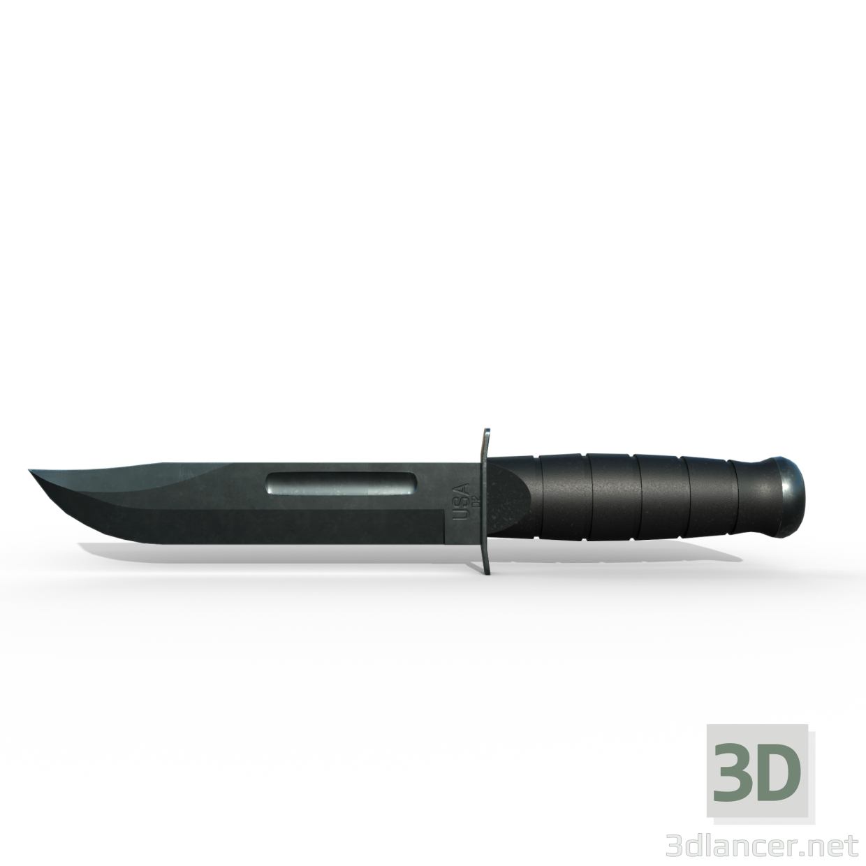 3d USA Army knife model buy - render