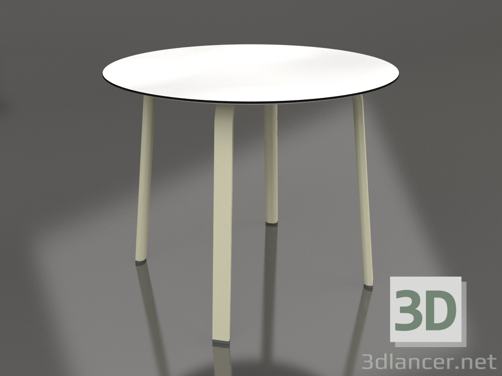 3d model Mesa de comedor redonda Ø90 (Oro) - vista previa