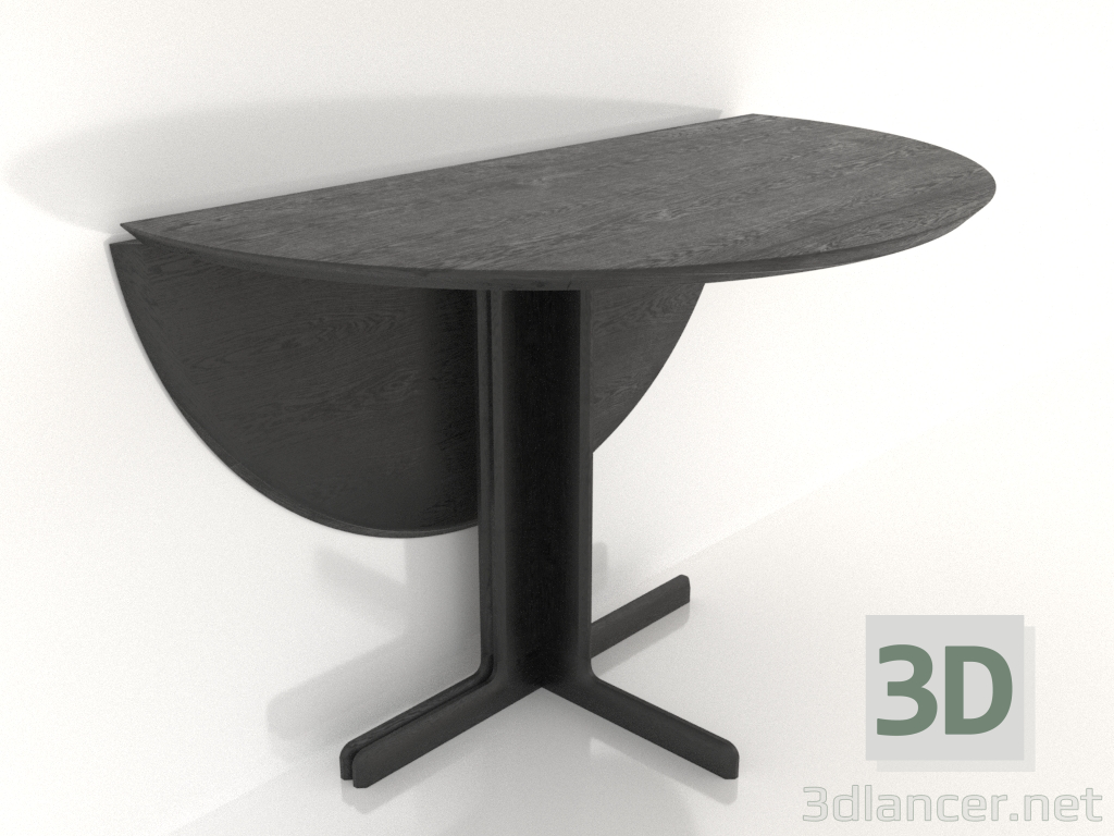 modèle 3D Table à manger 1100 mm (extensible, option 2, Chêne noir) - preview modèle 3D Table à manger 1100 mm (extensible, option 2, Chêne noir) - preview