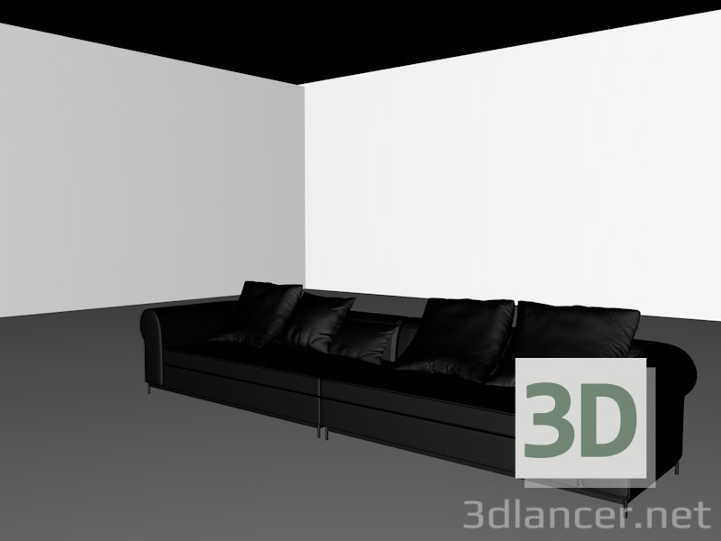 3D modeli kanepe - önizleme