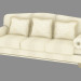 3d model Classic Triple Sofa (T485) - preview