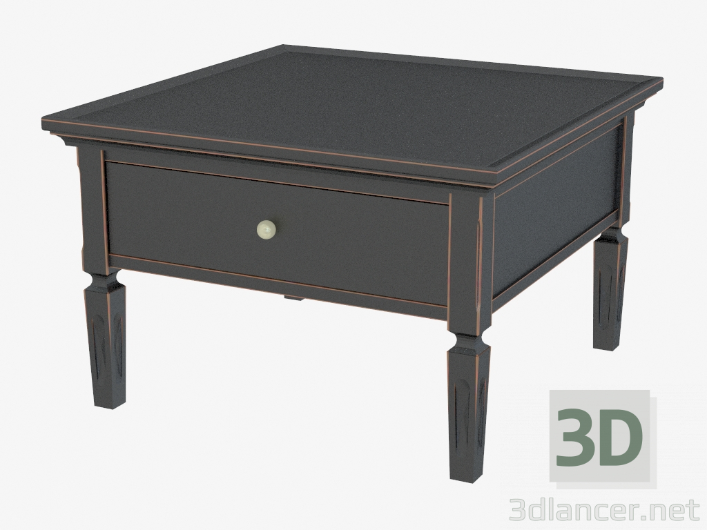 modello 3D Tavolino con vano portaoggetti CM08 - anteprima