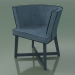 3D Modell Sessel halbkreisförmig (26, blau) - Vorschau