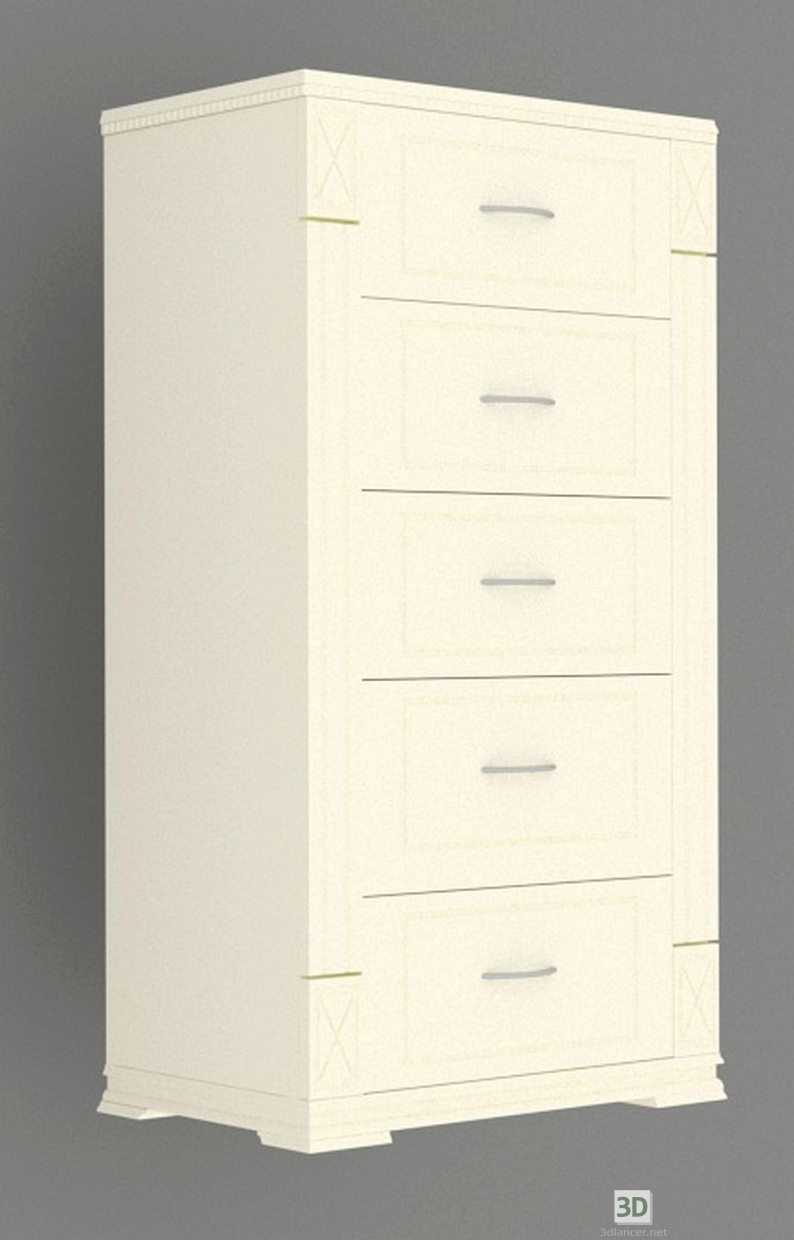 3d model Small chest of drawers - preview 3d model Small chest of drawers - preview