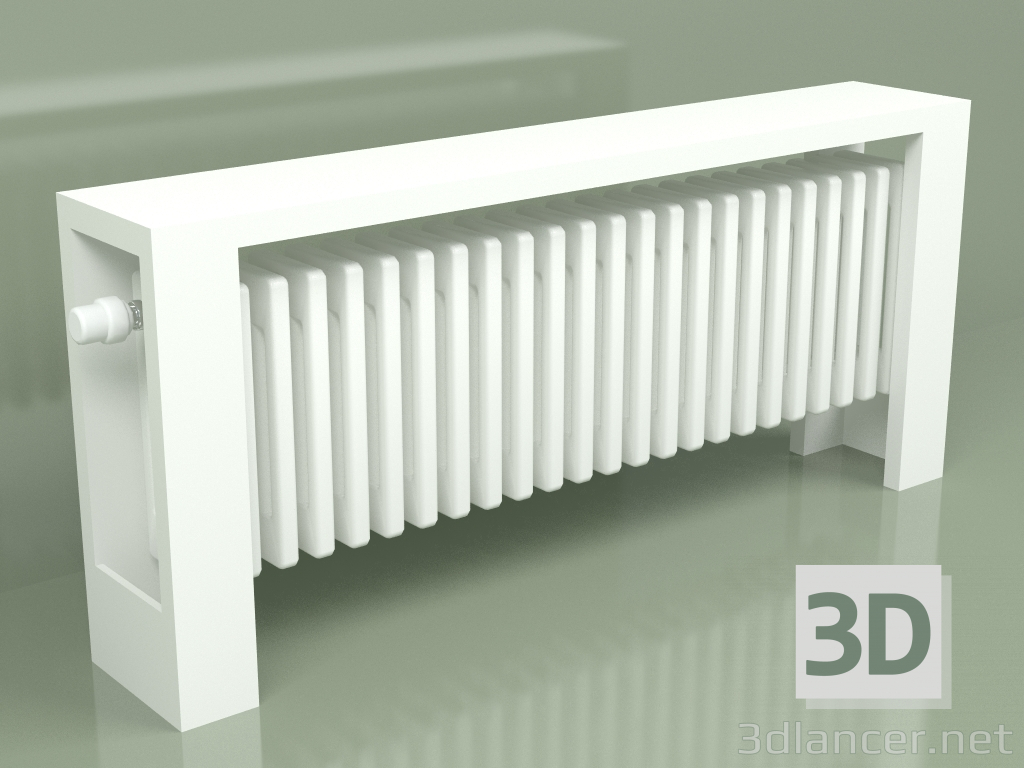 3D Modell Kühler Delta Column Bench V (H350 L1200 B139, RAL - 9016) - Vorschau