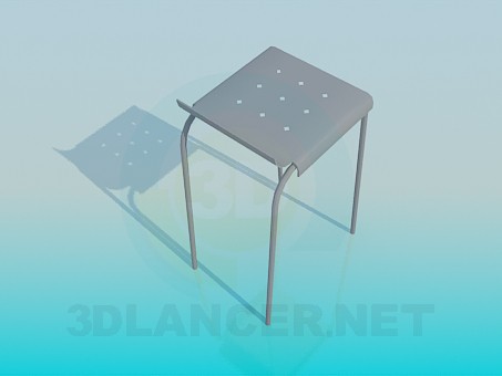 3d модель Табурет с бортиком – превью 3d модель Табурет с бортиком – превью