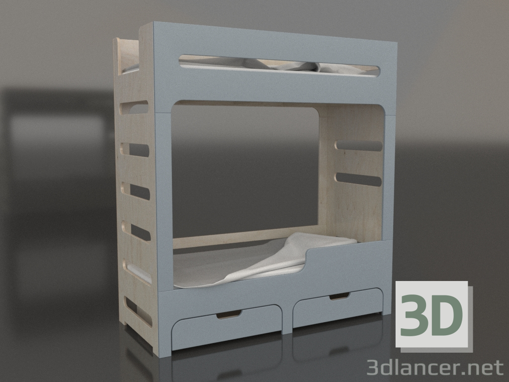 modèle 3D Lit superposé MODE HR (UQDHR0) - preview
